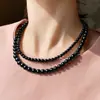 Colar de pérolas artificiais longo estilo Chanel camisola cadeia Retro cheongsam clavícula colar temperamento gargantilha