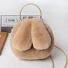 Fabricante Directo al Por Mayor Bolso con Orejas de Conejo Bolso Bandolera Bolso de Clip Cruzado Otoño e Invierno Bolso de Cadena