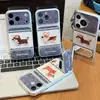 Funda de Teléfono de Cachorro Bordada en Mezclilla Compatible con iPhone 16 Pro Max Funda para Teléfono Apple 17 Funda de Cambio Rápido Electrochapada