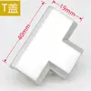 Accesorios para Partición de Pantalla T168 Muebles para Estación de Trabajo de Oficina Conectores Columna de Aleación de Aluminio Tubo Cuadrado Cubierta Metálica Hebilla de Pie