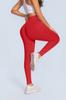 Calça Cropped Fitness Sem Costura Levanta Bumbum Cintura Alta Amazon Transfronteiriça Leggings Esportivas Femininas Calça Yoga Cintura Alta