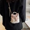 Bolso Estilo Chanel para Mujer 2024 Nueva Moda Acolchado de Diamantes Cadena Bolso de Hombro Bolso Cruzado Mini Bolso Cubo Cuadrado