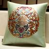 Almohada Cojín Estilo Chino Almohada para Sofá Estilo Chino Sala de Estar Cama Funda de Almohada Sin Relleno Grande Oficina Cintura Cojín Almohada