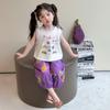 Traje de Verano para Niñas 2025 Nuevo Estilo Estilo Infantil Pantalones Anti-Mosquitos Chaleco Conjunto de Dos Piezas Ropa Delgada de Verano para Bebés