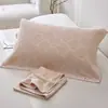 Un Par de Fundas de Almohada de Felpa de Algodón para Hombres, Anti-Grasa de Cabeza, Gasa de Algodón Puro, Fundas de Almohada Antiguas, Fundas de Almohada Antideslizantes y que no se caen