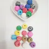 Contas Coloridas de Bola de Massa de Modelar Perfuradas Decorações diy Acessórios para Colares Listrados Materiais para Joias Artesanais com Contas Atacado