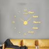 Reloj de Pared Estéreo 3D Reloj de Pared Decorativo Creativo Reloj de Pared sin Perforaciones Reloj para Sala de Estar Reloj para el Hogar Reloj de Pared Silencioso