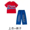 Ropa de Performance para Baile Callejero Infantil, Ropa de Hip-Hop Moderna para Niños y Niñas, Trajes de Manga Corta, Moda de Verano Hip-Hop para Niños y Atuendos Personalizados