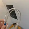 Ins Celebridad de Internet Distinctivo Moda Accesorios para la Cabeza Mujer Dongdaemun Doble Capa Perla Diadema Moda Diamante Accesorios para el Cabello Diadema para Lavarse la Cara