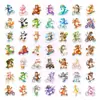 50 Pegatinas Divertidas y Lindas de Mascotas en Bicicleta con Acuarela, Pegatinas de Animales de Dibujos Animados Sanadores para Diarios, Teléfonos y Decoraciones de Computadora
