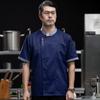 Roupas de trabalho de chef de manga curta primavera e verão catering hotel restaurante restaurante chinês roupas de cozinha panificação pastelaria acessório resistente ao desgaste