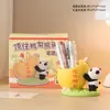 Porta-Canetas Criativo de Panda Ins com Aparência de Alta Qualidade para Estudante Escritório Mesa Armazenamento de Grande Capacidade Ornamento Presente para o Dia do Professor