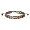 Amazon Venta Caliente Transfronteriza Pulsera de Piedra Negra para Hombre Pulsera de Hombre Moda Pulsera Elástica de Piedra Negra con Cuentas Venta al por Mayor