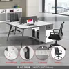 Conjunto de escritorio y silla de oficina simple y moderno, adecuado para una sola persona, escritorio de gerente o escritorio ejecutivo