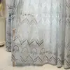 2026 Tela de janela espessa em estoque, translúcida mas não transparente, cortina voil jacquard estilo europeu Amazon transfronteiriça, atacado de fabricante europeu