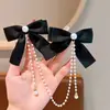 Horquilla Roja Infantil para Festival de Primavera, Pin de Tela Roja con Puntos Blancos Lindo para Niña con Lazo, Horquilla con Ambiente de Año Nuevo