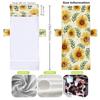 Funda exclusiva de microfibra para silla de playa transfronteriza, toalla reclinable, toalla de playa con bolsa, serie de florecitas con impresión digital 3D
