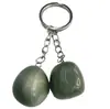 Cristal natural ágata piedra irregular llavero colgante adornos para bolsa suministro transfronterizo adornos DIY