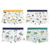 Boxers para niño, shorts de algodón, ropa interior de cuatro esquinas para niños pequeños, ropa interior antibacteriana que no aprieta