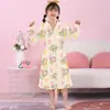 Pijama Infantil, Primavera e Outono, Manga Longa, Fino, Desenho Animado, Roupa de Casa, Roupas para Ar Condicionado de Verão, Conjunto de Pijama Fino para Crianças Maiores