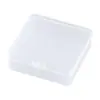 Caja Cuadrada de Plástico PP Caja de Empaque Transparente Cuadrada Caja para Artículos Pequeños con Tapa Organizador de Joyería Caja de Almacenamiento