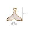 Estrella de Mar Concha Aleación Colgante Accesorios Collar Dorado Blanco Chapado en Oro Estampado de Dibujos Animados Galvanizado Corrector Aretes Hechos a Mano