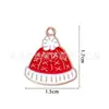 Pingente de Natal Liga de Zinco Pingente Pequeno com Esmalte Acessórios para Joias DIY Acessórios para Brincos Colar Pulseira Chapéu de Natal