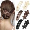 Pinza para el Cabello Versátil Estilo Coreano de Verano, Linda Pinza de Garra de Flor para el Cabello para Mujeres, Pasador de Pinza de Garra para Recogidos en la Parte Posterior de la Cabeza