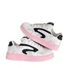 Zapatillas Blancas Casual Versátiles, Estilo Femenino a la Moda, Zapatos de Mujer Tendencia, Nuevos Zapatos de Plataforma Negros y Rosas Primavera 2026
