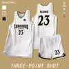 Conjunto de uniforme de baloncesto para hombre, estampado para escuela, entrenamiento de equipo, competición, camiseta personalizada de secado rápido estilo americano, uniforme de equipo