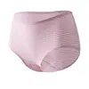 Ropa Interior Femenina Simple Transpirable Suave Algodón Antibacteriana Bragas Tiro Medio Rayadas Transfronterizas En Stock Tallas Grandes Calzones Femeninos