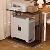 Soporte para torre de computadora, estante de almacenamiento para impresora de oficina, soporte de bandeja para escritorio, estante de almacenamiento base para gabinete de computadora debajo del escritorio