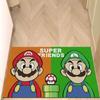 Alfombra de piso con anillo de seda para el hogar, juego retro Mario, decoración para puerta de entrada, resistente a las manchas, antideslizante, alfombra para cortar y frotar