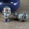 Aleación Plata de Xizang Rey Mono Cabeza de Buda Conector DIY Conector Cabeza de Mono Estrella Vajra Luna Bodhi Accesorios
