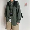 Camisa Larga de Moda para Hombre, Nueva Colección Primavera 2026 Estilo Coreano, Chaqueta Stylish Ins, Camisa Japonesa Fresca Estilo Hong Kong