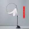 Suministros para mascotas transfronterizos caña larga ventosa fuerte alambre de acero pluma Campana palo para gatos Auto-Hi Juguetes interactivos para gatos al por mayor