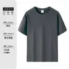 Camisetas de Algodón y Spandex Más Vendidas para Hombre, Ropa de Trabajo para Mujer de Cuello Redondo y Manga Corta, Camisas Publicitarias Corporativas, Impresión Personalizada