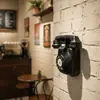 Pieza Decorativa Vintage Retro Estilo Bar con Acabado Desgastado, Modelo de Teléfono de Pared
