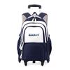 Pescado Natural Mochila Nueva para Niños Grado 3-6 Estudiante de Primaria Barra con Ruedas para Subir Escaleras Doble Propósito Mochila para Estudiante de Secundaria