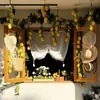 Frutas de trepadeira de limão enfeites pendentes amuletos enfeites de galho adereços para fotos adereços de cenografia fundo de moldura de janela porta decoração de primavera e verão