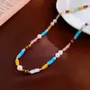 Collar de Perlas de Arroz Madreperla Perla Barroca Cristal Lujo Accesible Gama Alta Retro Cadena para Clavícula Moda Versátil Collar para Mujer