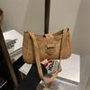 Bolso 2025 Nuevo Bolso de Mujer Moda Moderna Hombro Axila Textivo Retro Simple Estilo Occidental Bandolera Media Luna