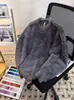 Suéter de manga larga de color liso de terciopelo de visón para otoño e invierno 2024, suéter suave y ceroso estilo bf para hombre y mujer, suéter para pareja