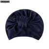 Gorro de Satín Más Vendido de Amazon, Turbante Floral para Mujer Estilo Europeo y Americano con Nudo Retorcido, Gorro de Dormir para Cuidado del Cabello de Seda Artificial