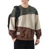 Otoño Nuevo Empalme de Color en Contraste Casual Sudor para Hombre Suelto Talla Extra Estilo Americano Retro Top para Jóvenes Marca de Moda