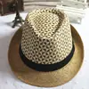 Uma variedade de moda vintage xadrez pied-de-poule unissex versátil linho contraste chapéu de palha jazz chapéu de sol