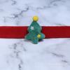 Creativa pulsera decorativa de franela de dibujos animados con anillo de aplausos de alce de Papá Noel de peluche, regalo de Navidad, logo imprimible
