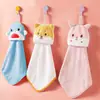 Toalla de Mano para Colgar en Casa, Absorbente, Toalla de Animal Lindo, Paño de Mano para Baño, Pañuelo Suave de Terciopelo Coral