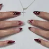 Amazon Explosions Usam Armadura Atacado Flor Dourada Banhada Armadura de Unha Gradiente de Blush Transfronteiriça Unhas Postiças Usáveis
