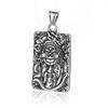 Acero de Titanio Colgante de Etiqueta Guan Gong Moda para Hombre Acero Inoxidable Marca Guan Yu Collar para Hombre Joyería al por Mayor